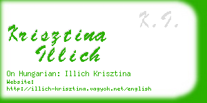 krisztina illich business card
